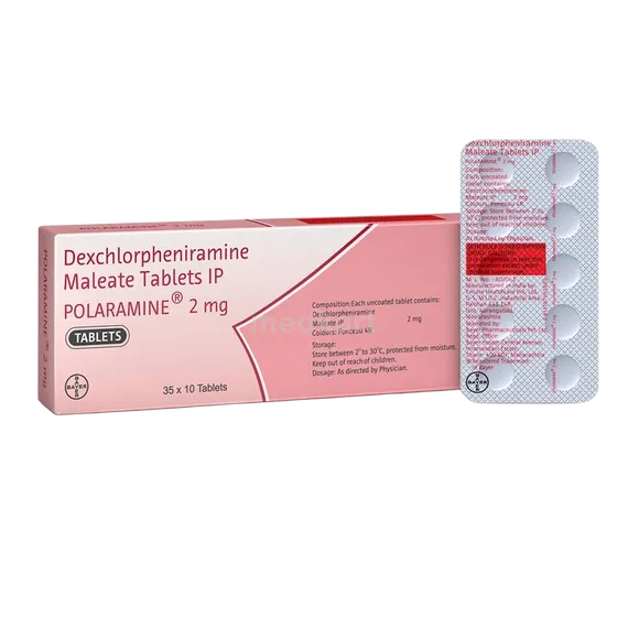 polaramine 2mg tablet 10's